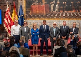 Acto de homenaje a los 40 años del Club de Encuentro Manuel Broseta en el Palau de la Generalitat.