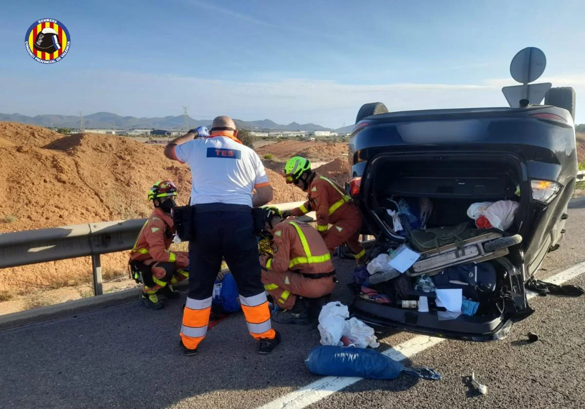 Investigan al conductor que colisionó con un ciclista en Xeraco y le causó heridas de gravedad 