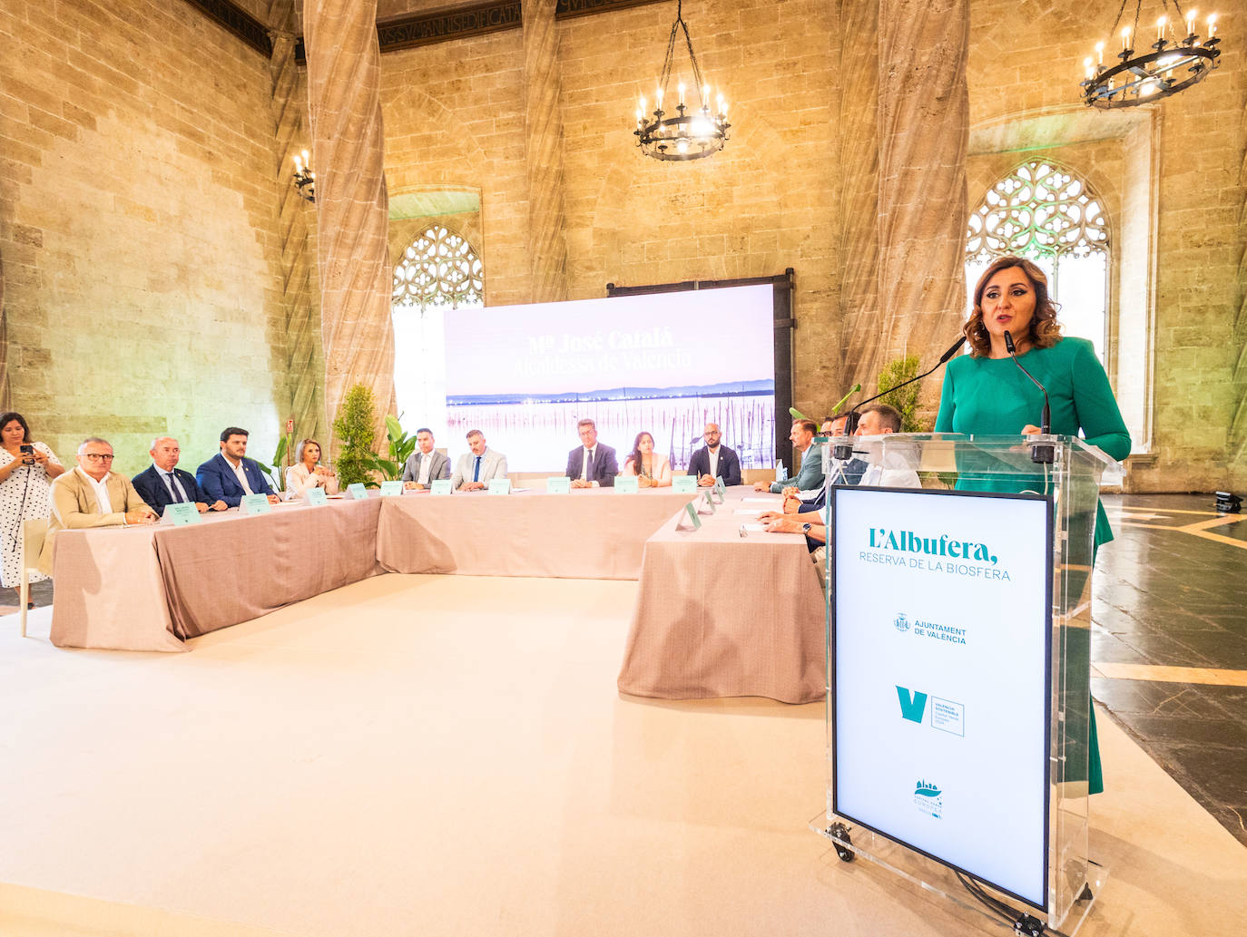 Fotos de la reunión de alcaldes para pedir que la Albufera sea Reserva de la Biosfera