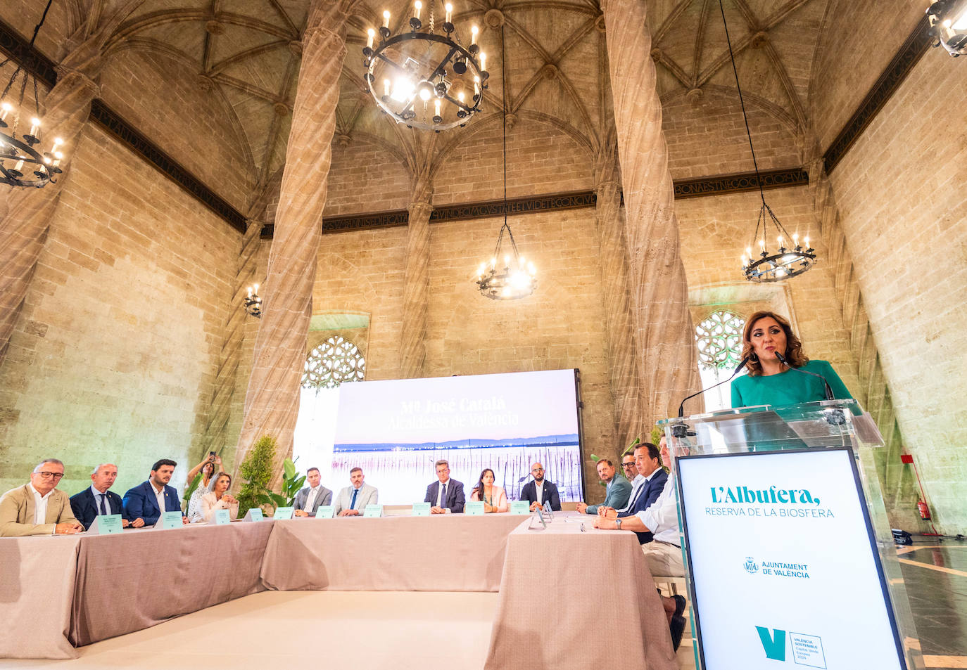 Fotos de la reunión de alcaldes para pedir que la Albufera sea Reserva de la Biosfera