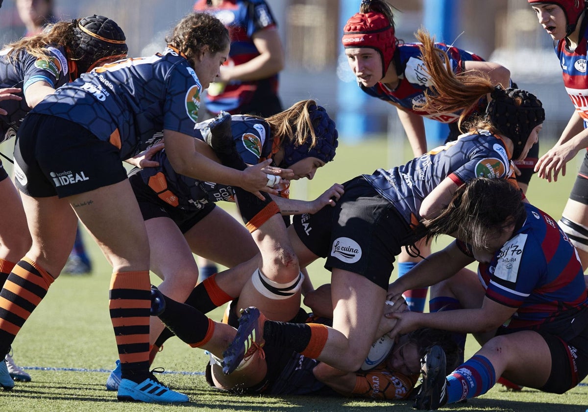 Les Abelles, durante un partido contra el Eibar.