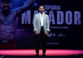 Ilia Topuria, en la presentación del documental sobre su vida.