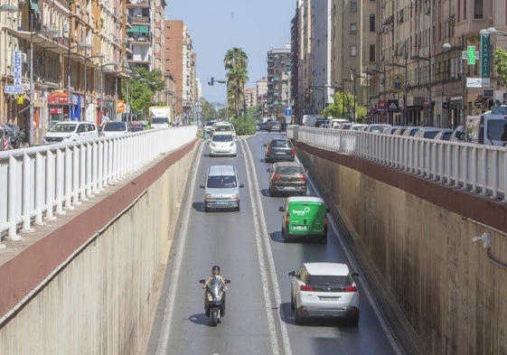 Túnel de la avenida Pérez Galdós de Valencia.