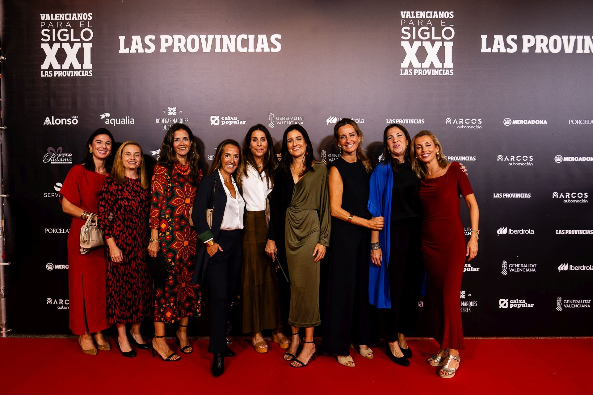 María Andrés, Almudena Navaro, Gemma Guzmán, Sara López, Ana Noguera, Inma Zarranz, Elena Ravello, Águeda Vilarrasa y Salomé Corell.