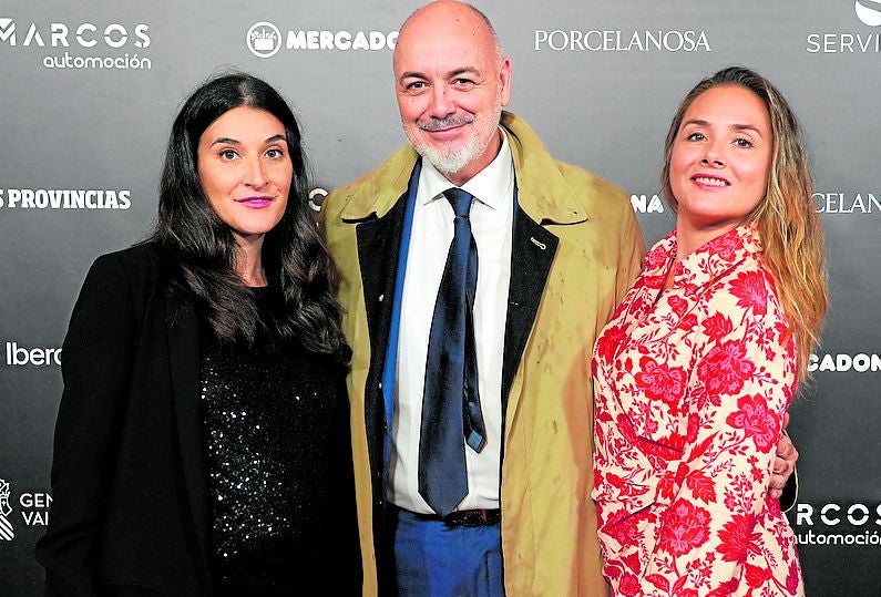 Inma Escribano, productora de cine; Rafael Maluenda, gestor cultural y director de cine, y Alodia Clemente, productora y librera.