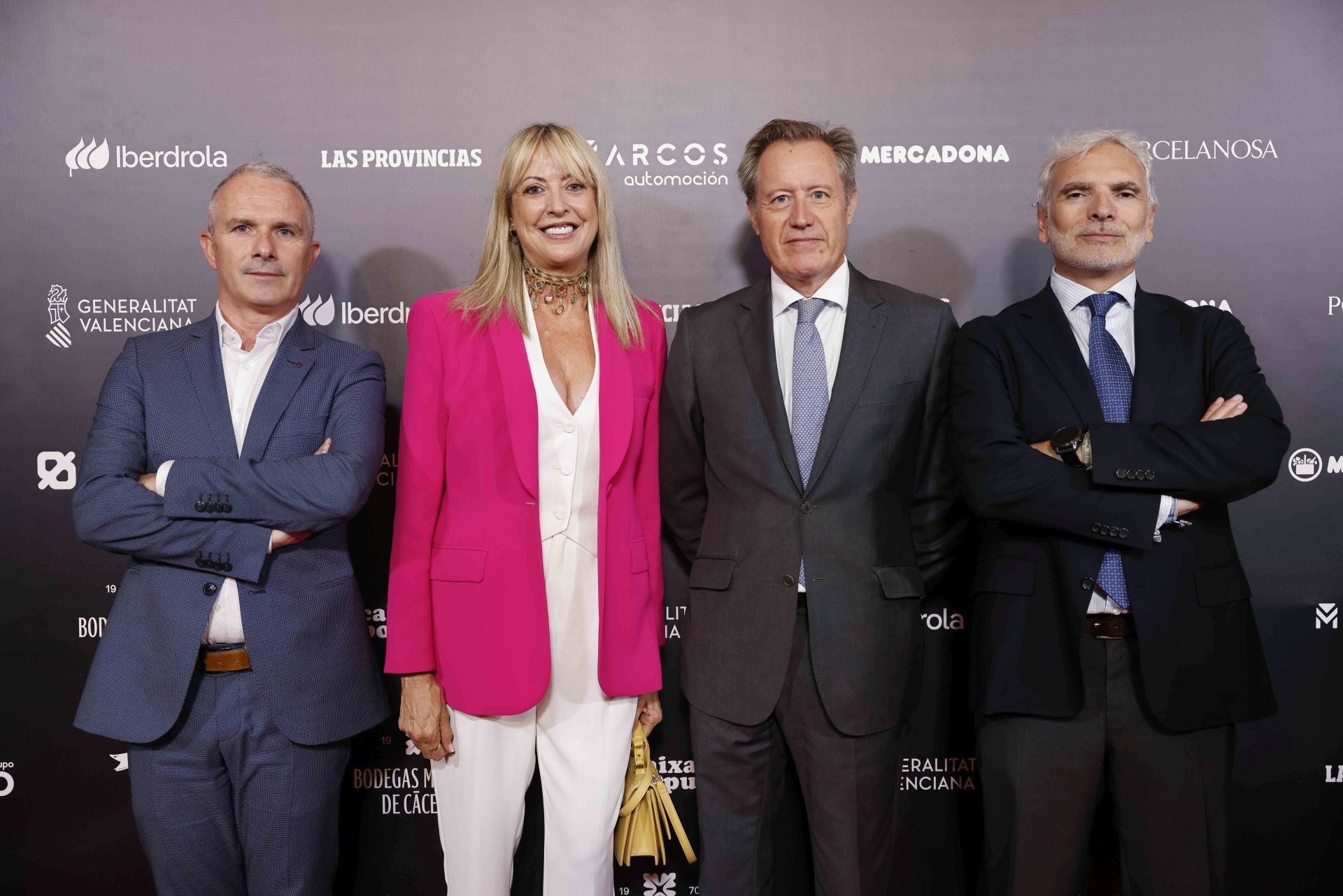 Ignacio Gurrea, coordinador en gestión de riesgos de Cajamar; Fran Romero, Comunicación de Cajamar; Fernando Trenor, coordinador de Apoyo Comercial; y Gustavo Lluch, Comunicación de Cajamar