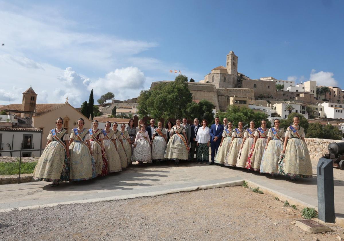 Las candidatas a Fallera Mayor de Valencia visitan Ibiza