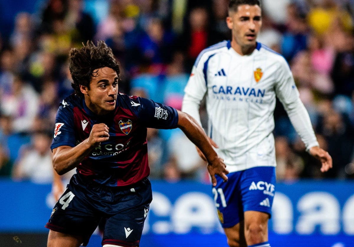 Carlos Álvarez, durante el partido contra el Zaragoza.