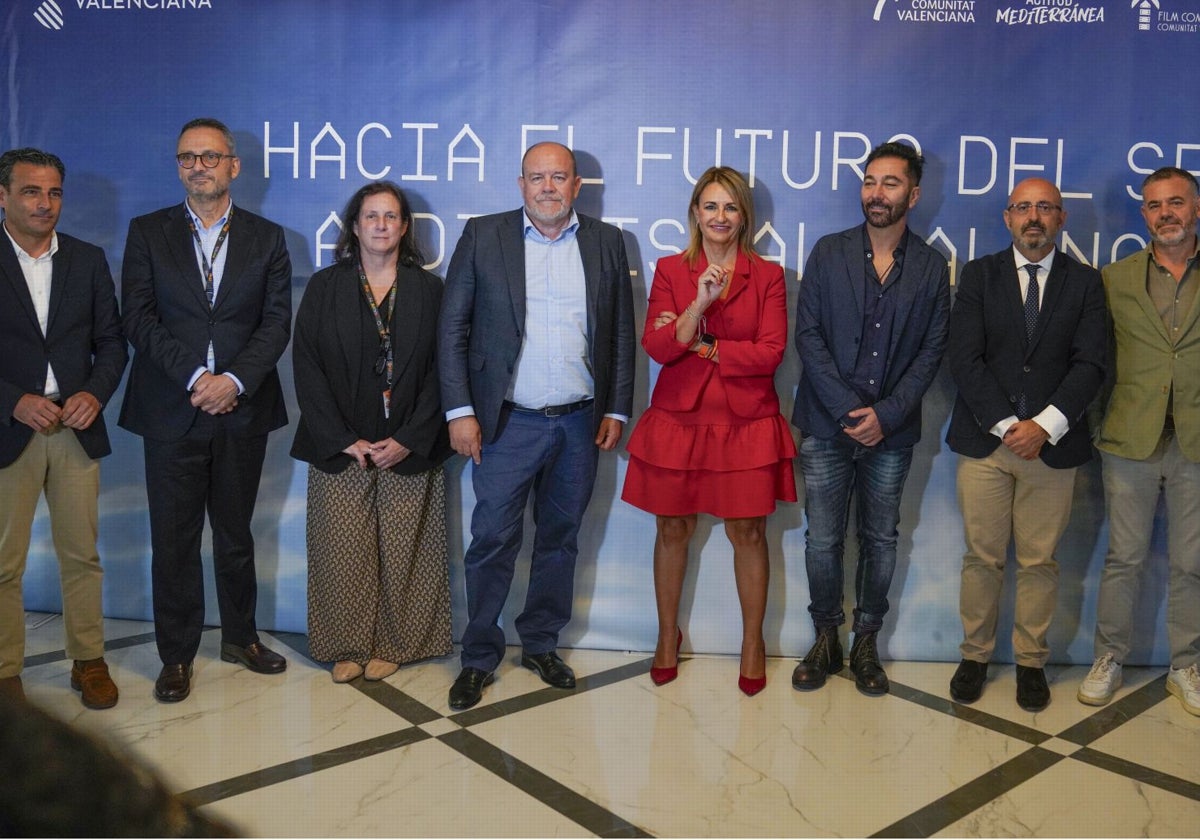 La delegación valenciana en el Festival de San Sebastián.