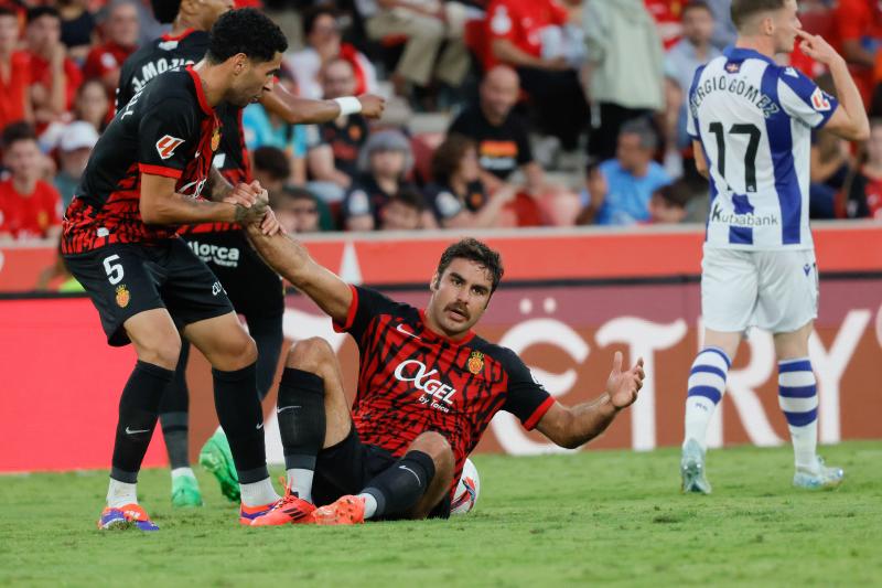 El delantero del Mallorca Abdón Prats, autor del gol contra la Real Sociedad.