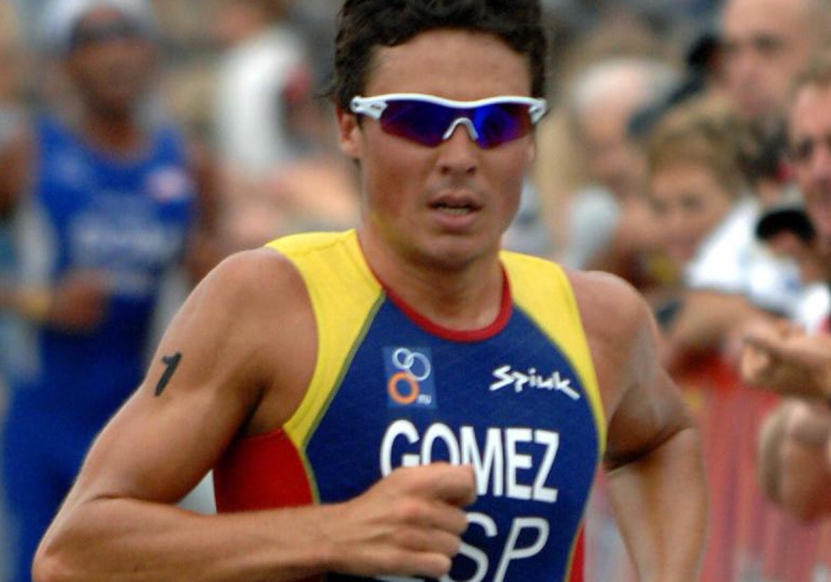 Javier Gómez Noya, en una carrera.