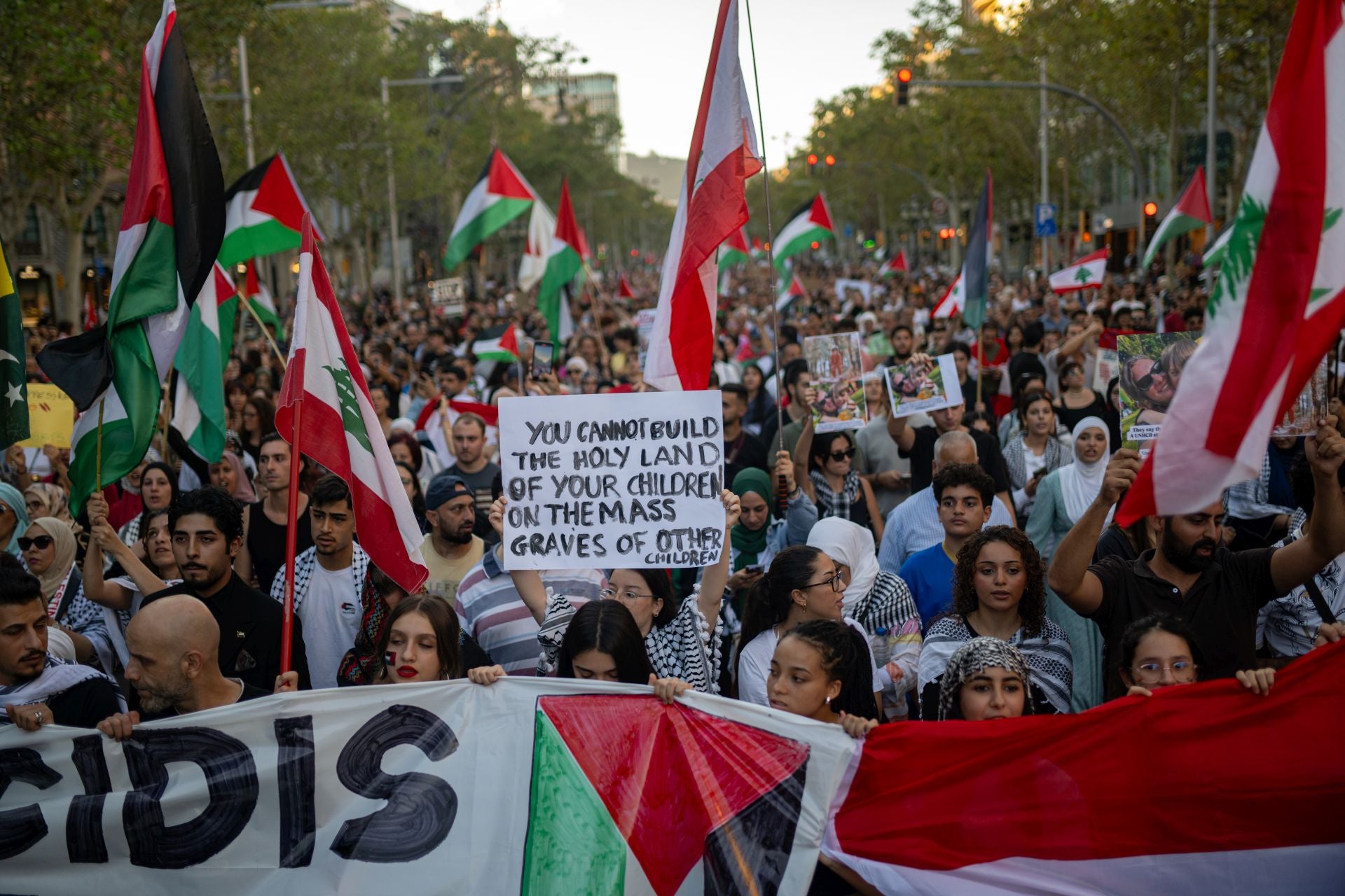 Manifestación pro-Palestina en Valencia