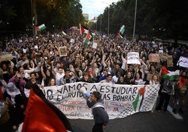 Manifestación pro-Palestina en Valencia