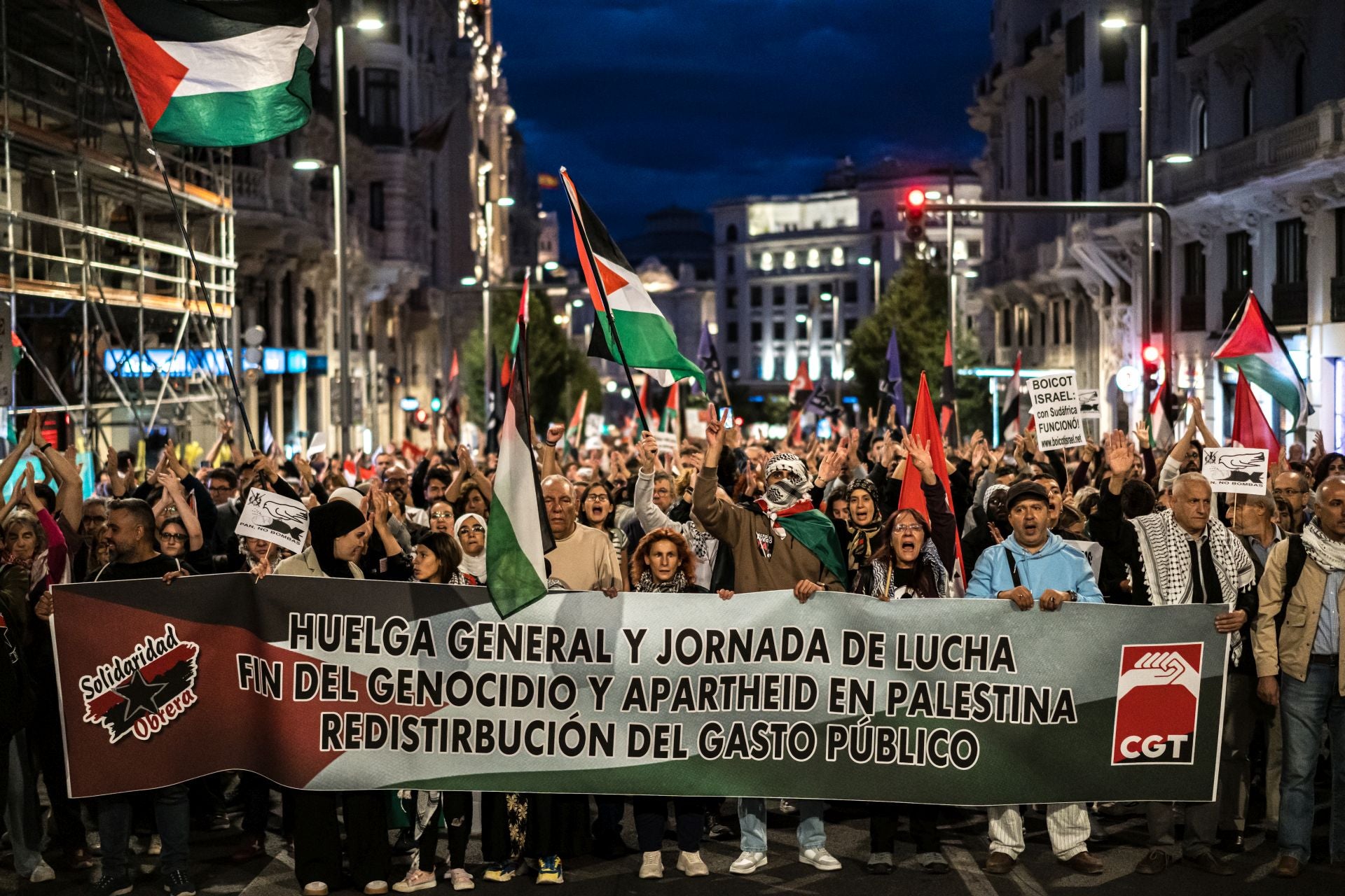 Manifestación pro-Palestina en Valencia