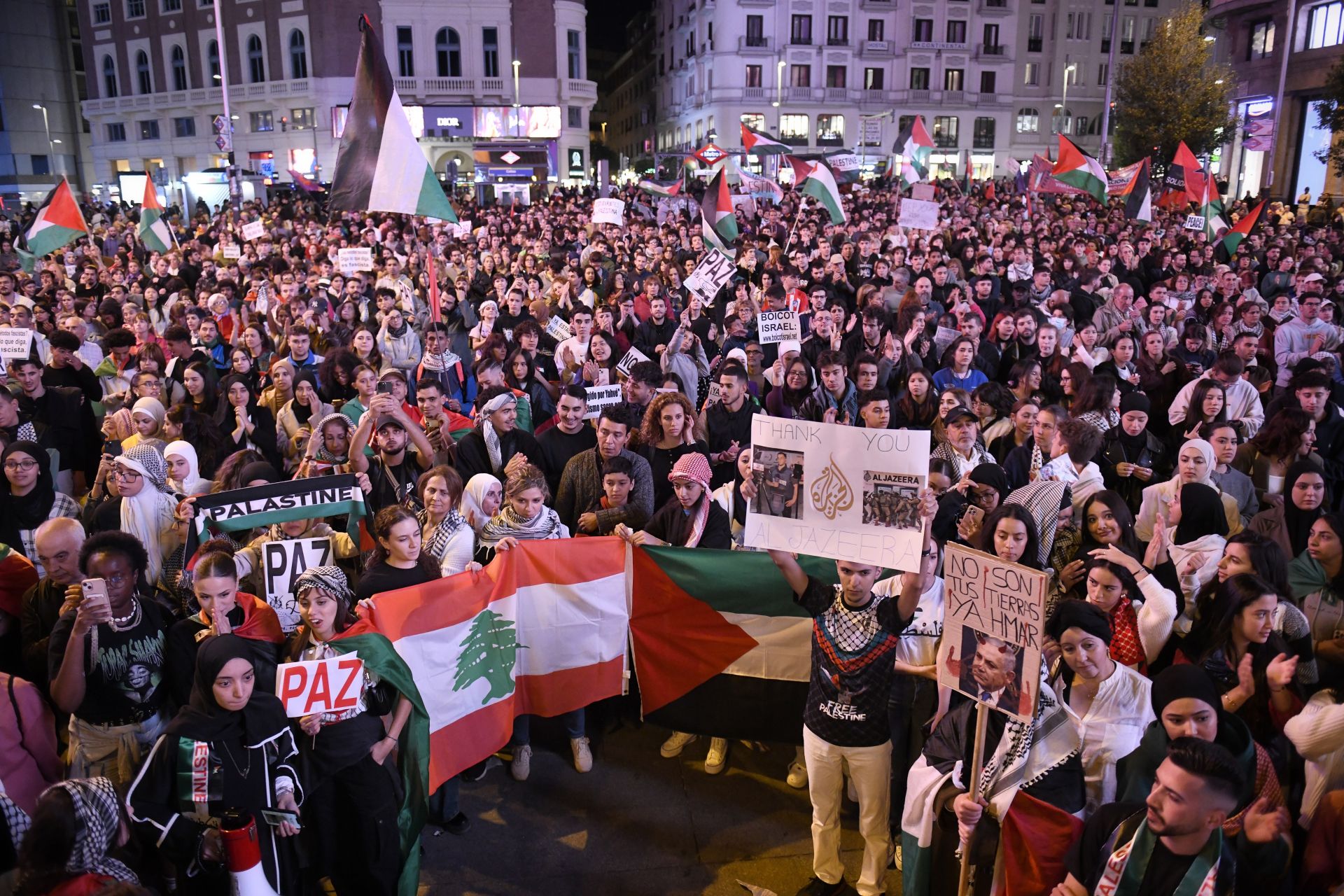 Manifestación pro-Palestina en Valencia