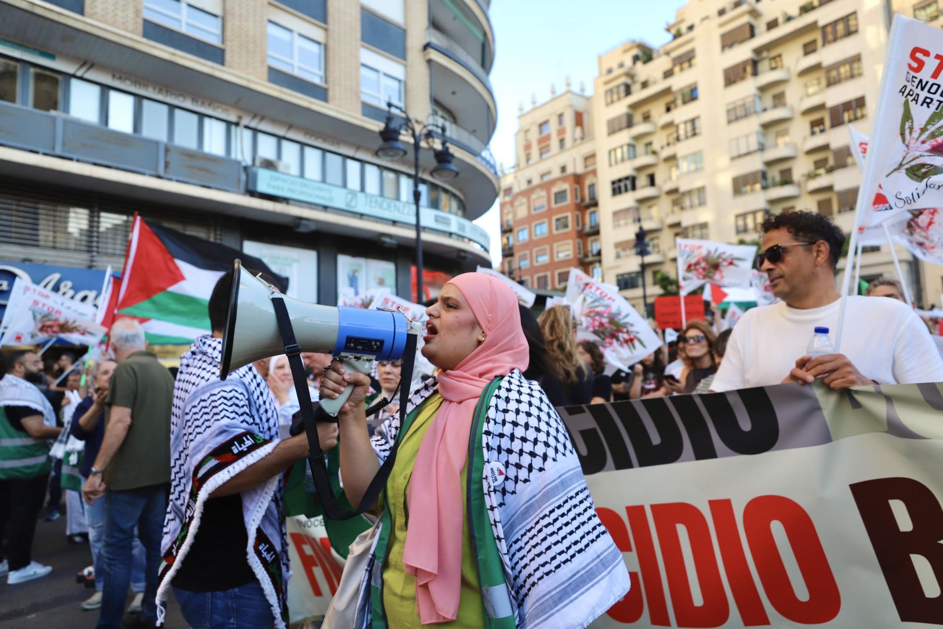 Manifestación pro-Palestina en Valencia