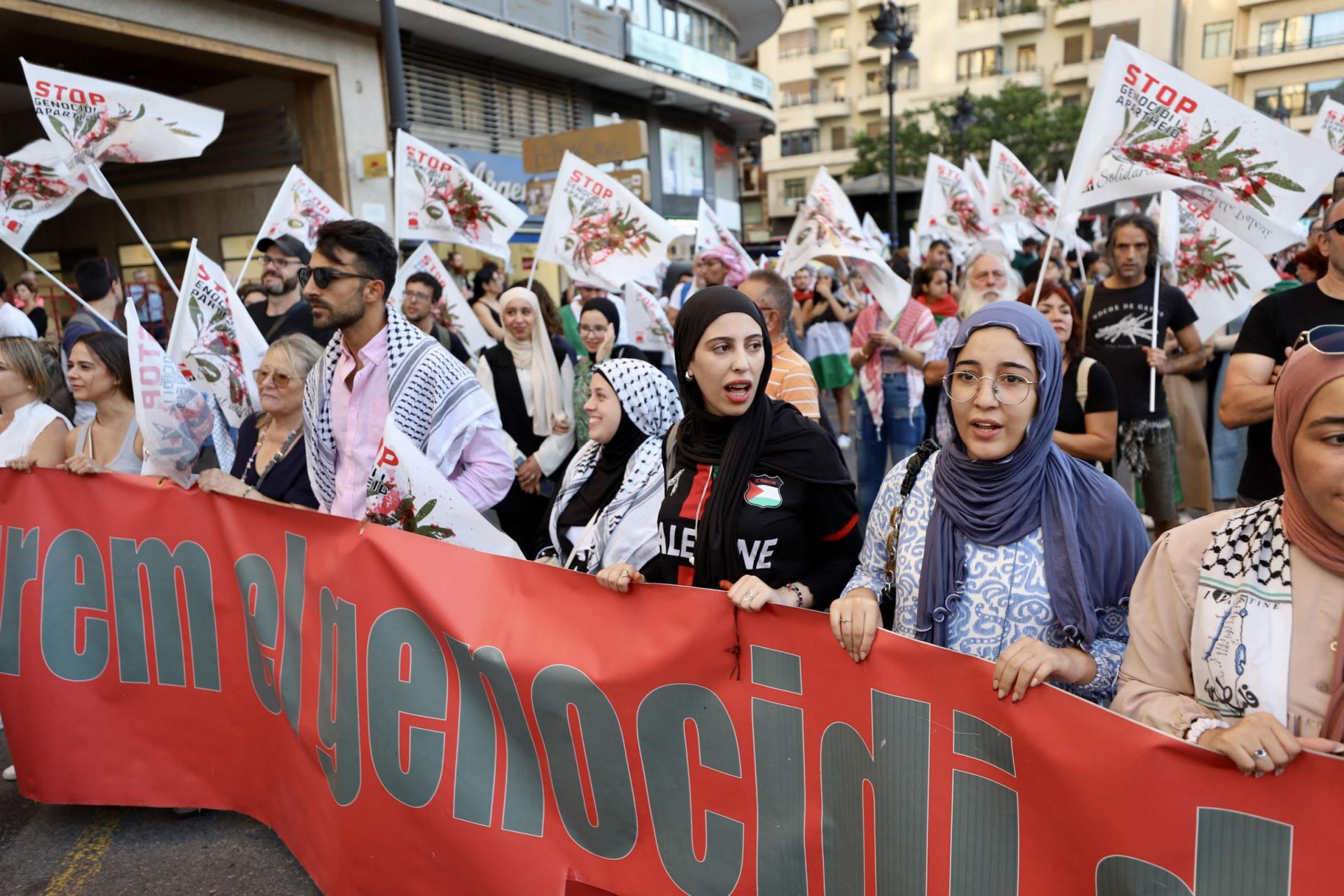 Manifestación pro-Palestina en Valencia