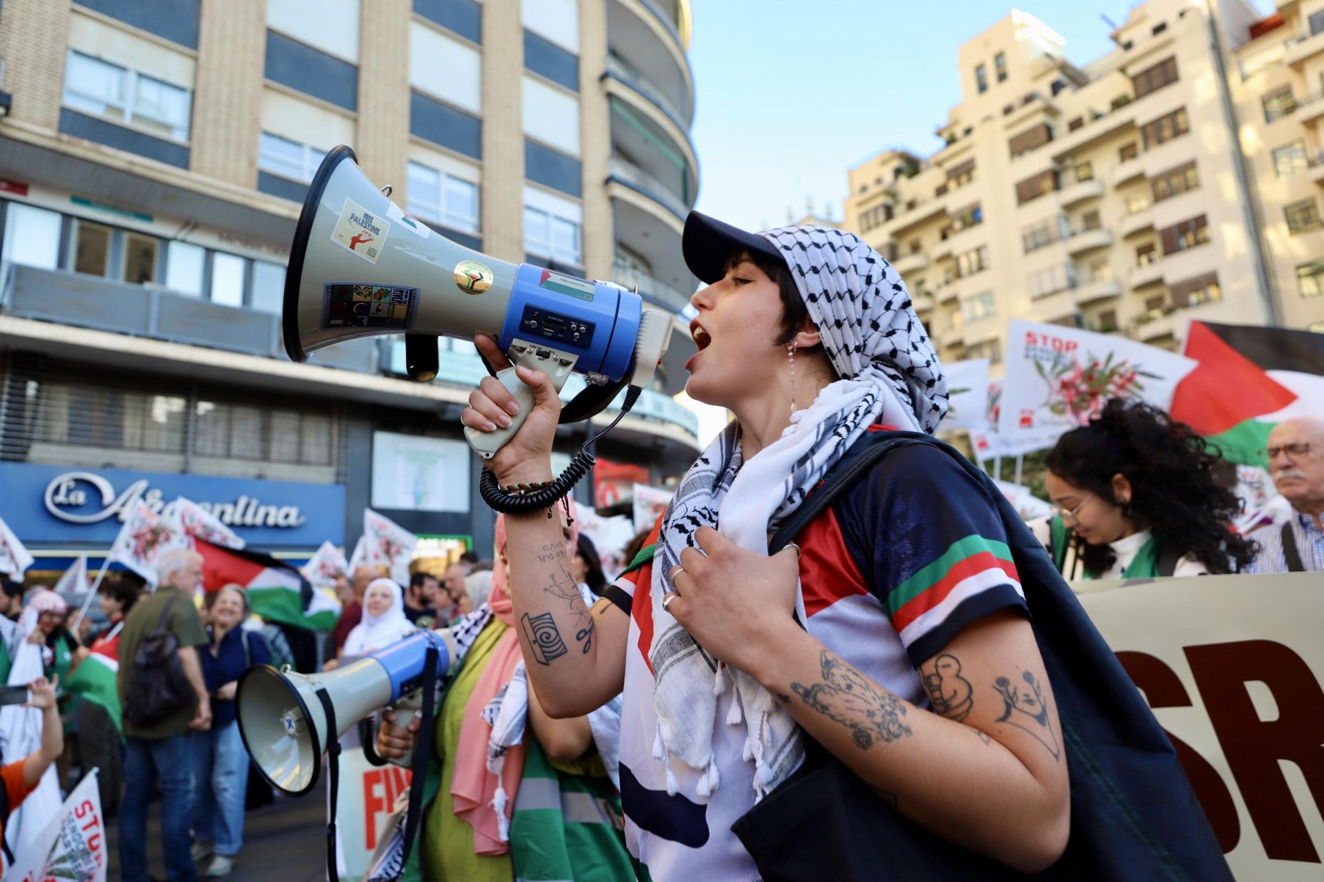 Manifestación pro-Palestina en Valencia