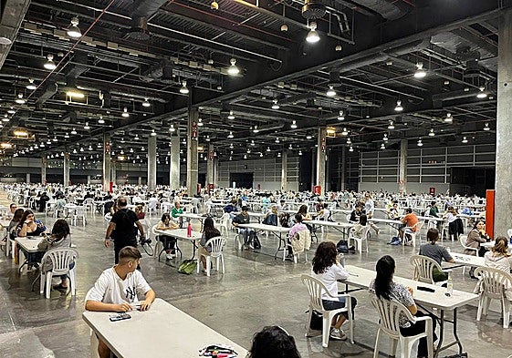 Aspirantes a las pruebas de la JQCV, en una imagen de archivo.