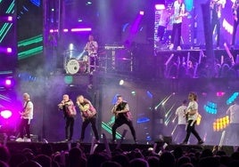 La Orquesta Panorama durante la gira de este verano.