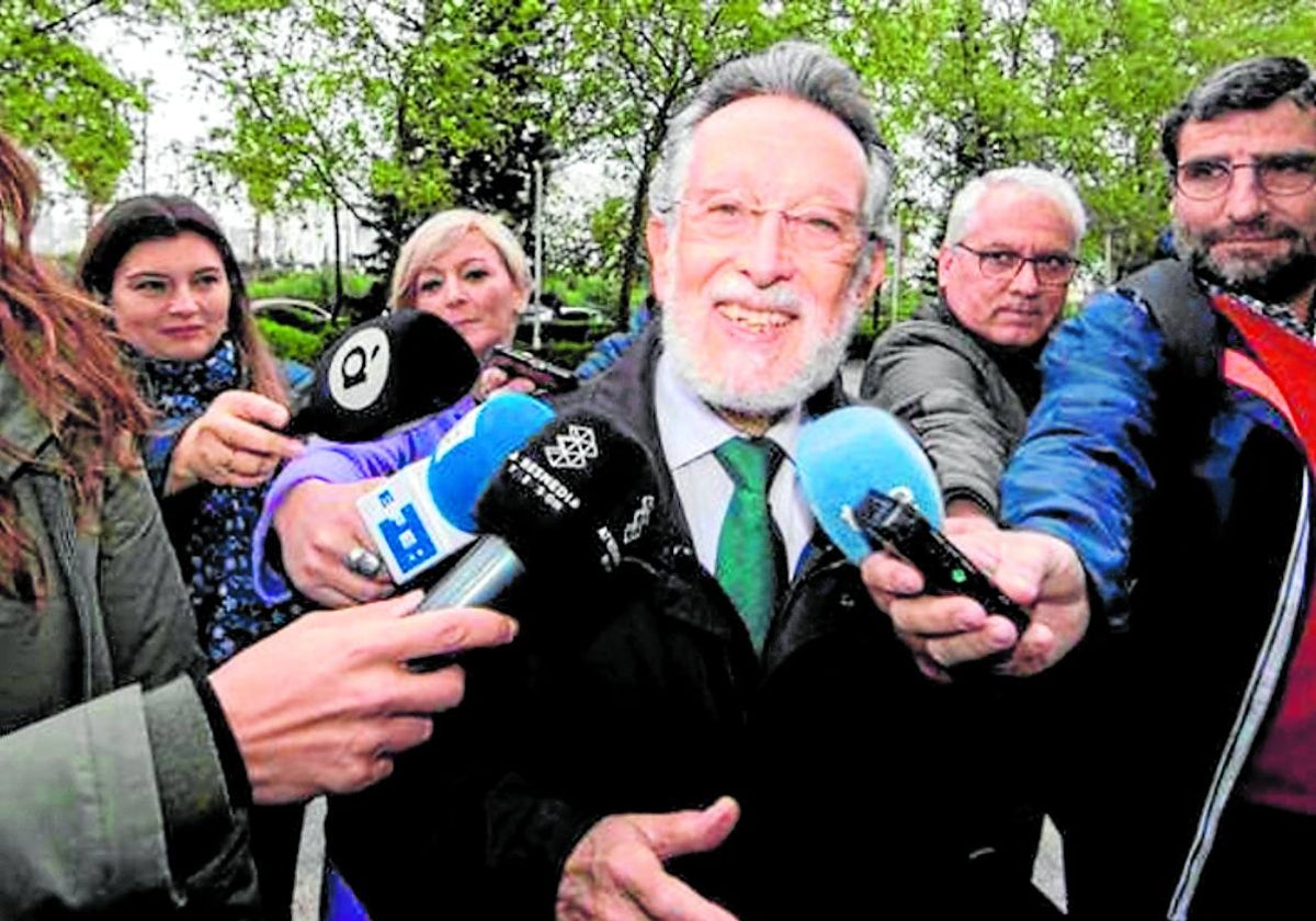 Alfonso Grau, a la llegada a la Ciudad de la Justicia.