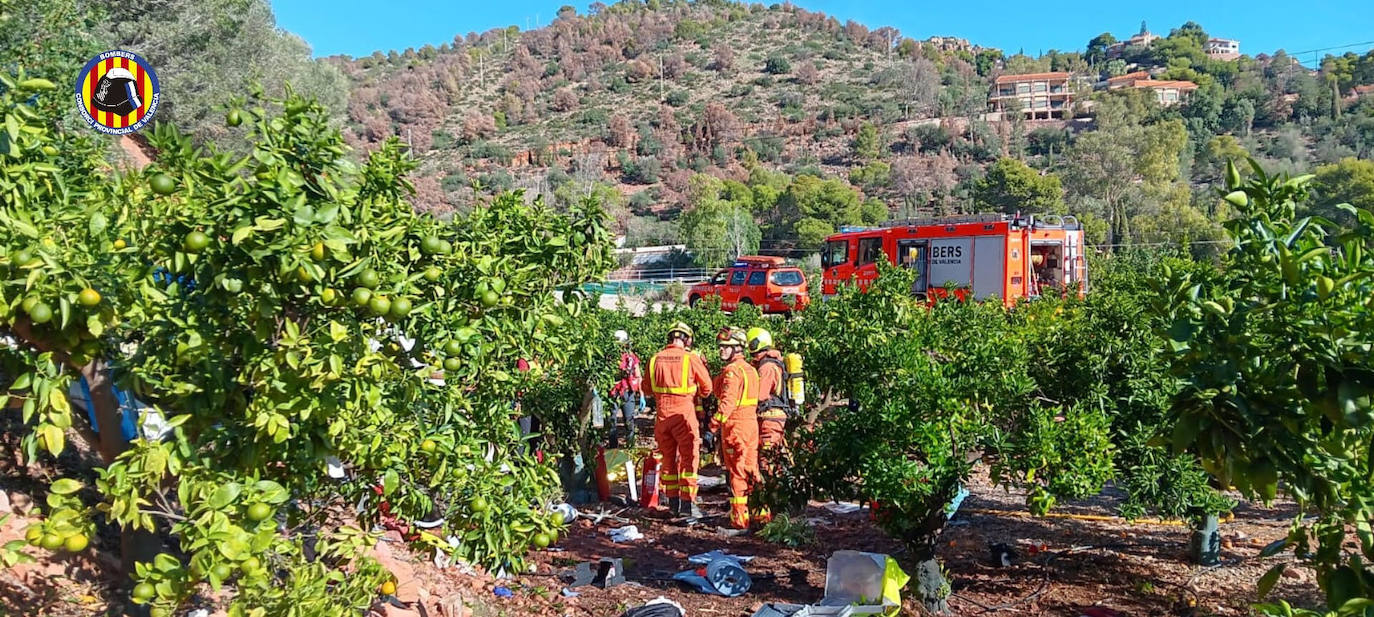 Tres muertos tras chocar un helicóptero con unos cables de alta tensión en el Monte Picayo