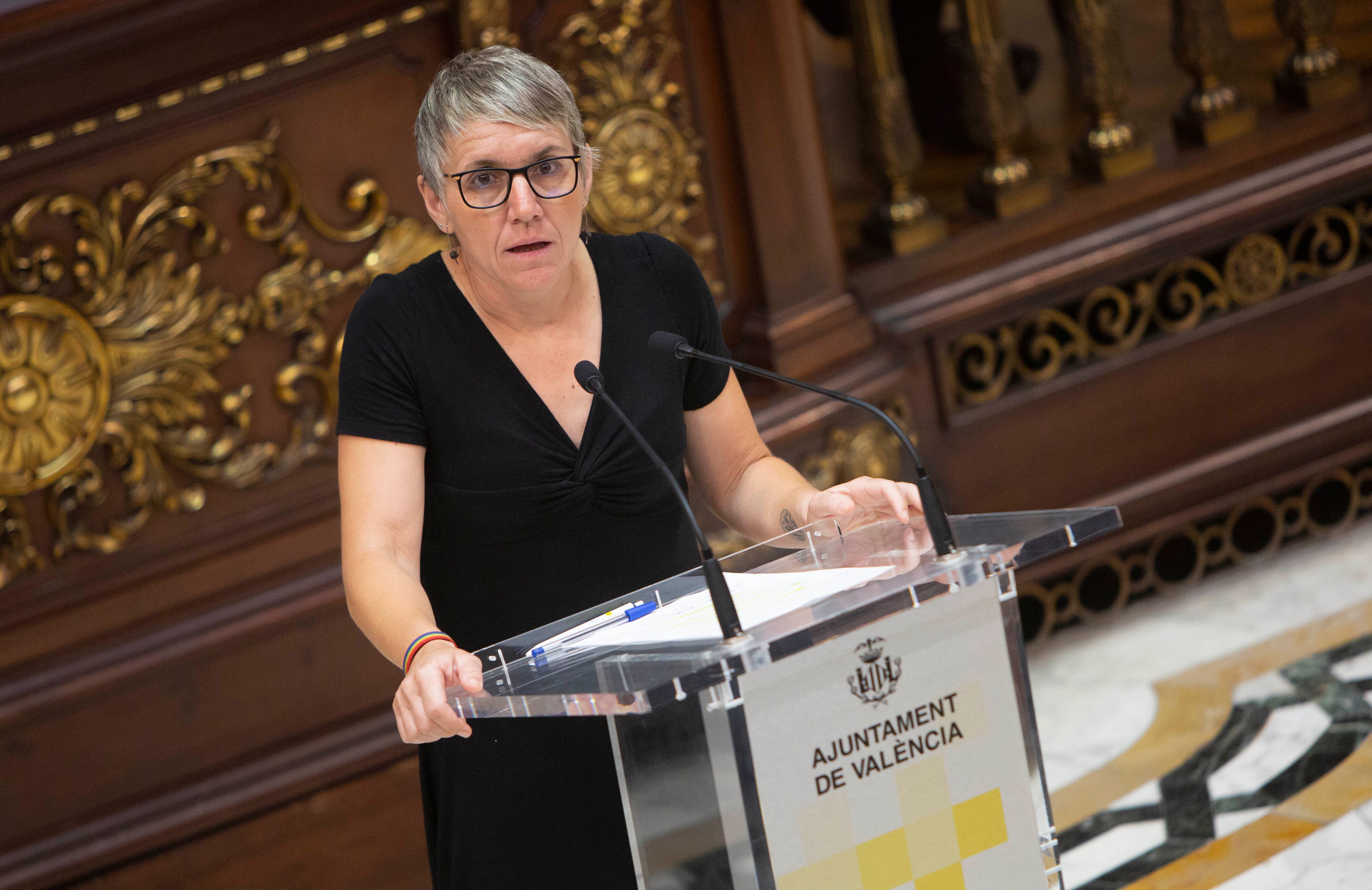 Papi Robles, durante un pleno en el Ayuntamiento de Valencia.