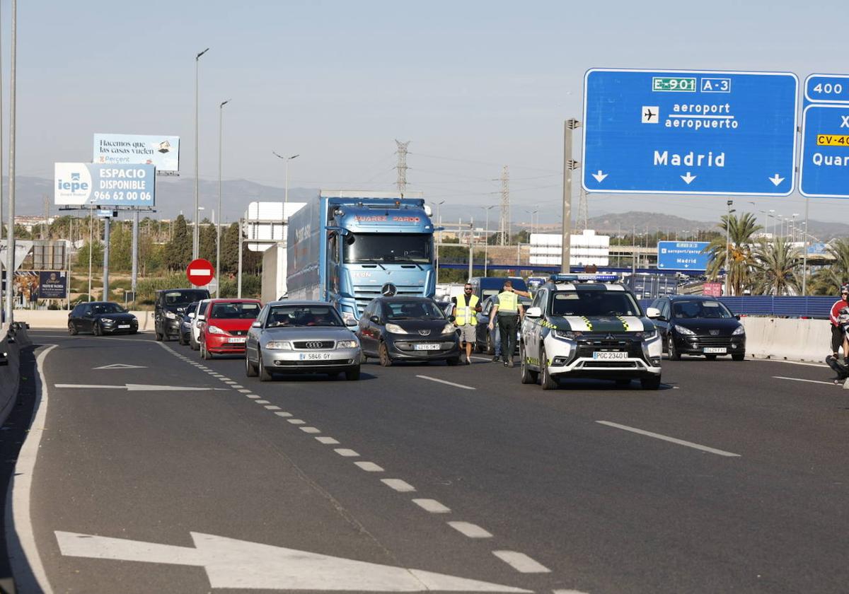 Fotos del atasco en las carreteras de Valencia