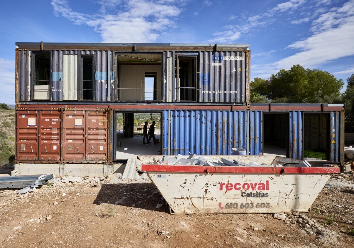 Vivienda en construcción en Alberic.