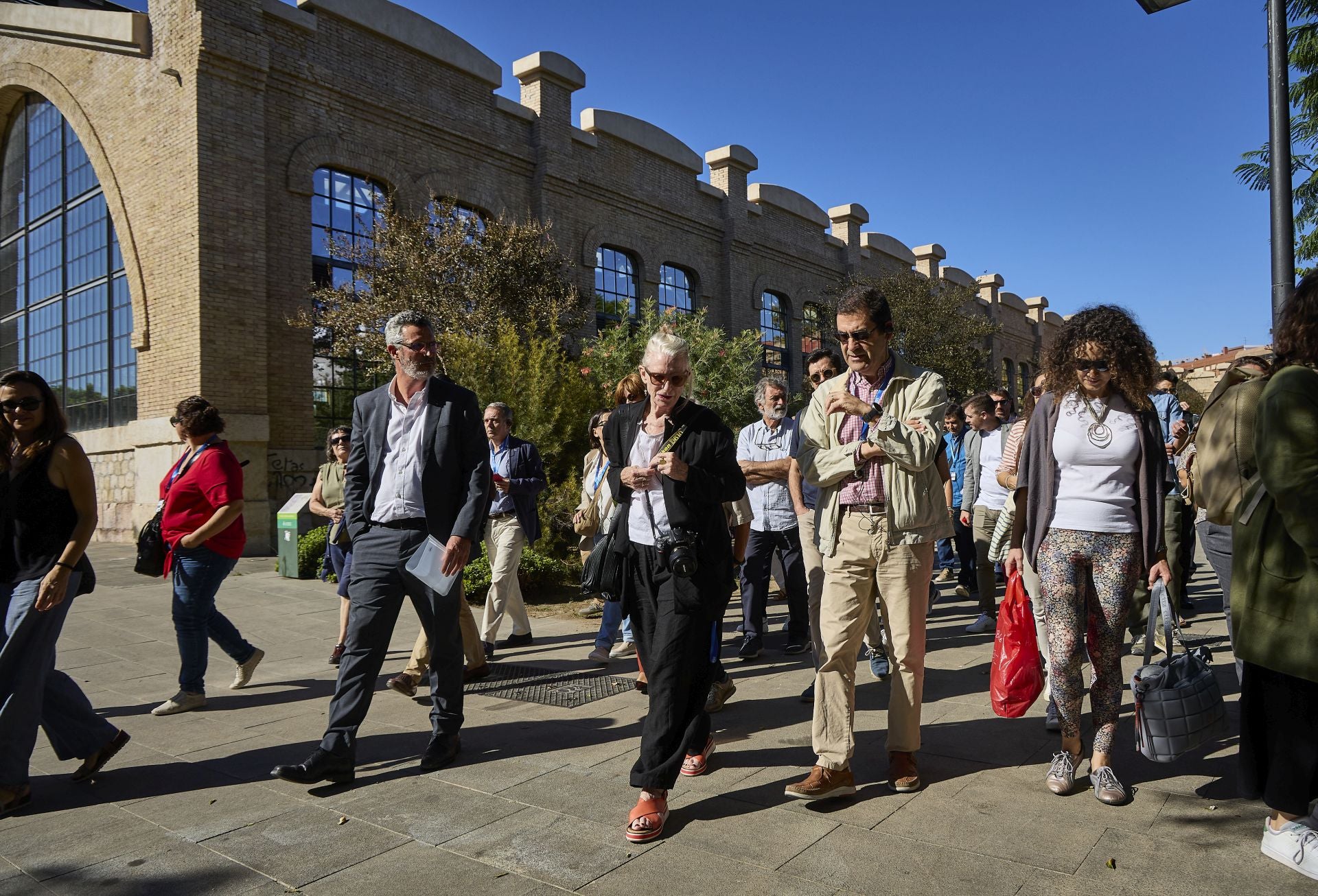 La visita de la arquitecta Kathryn Gustafson al parque Central de Valencia