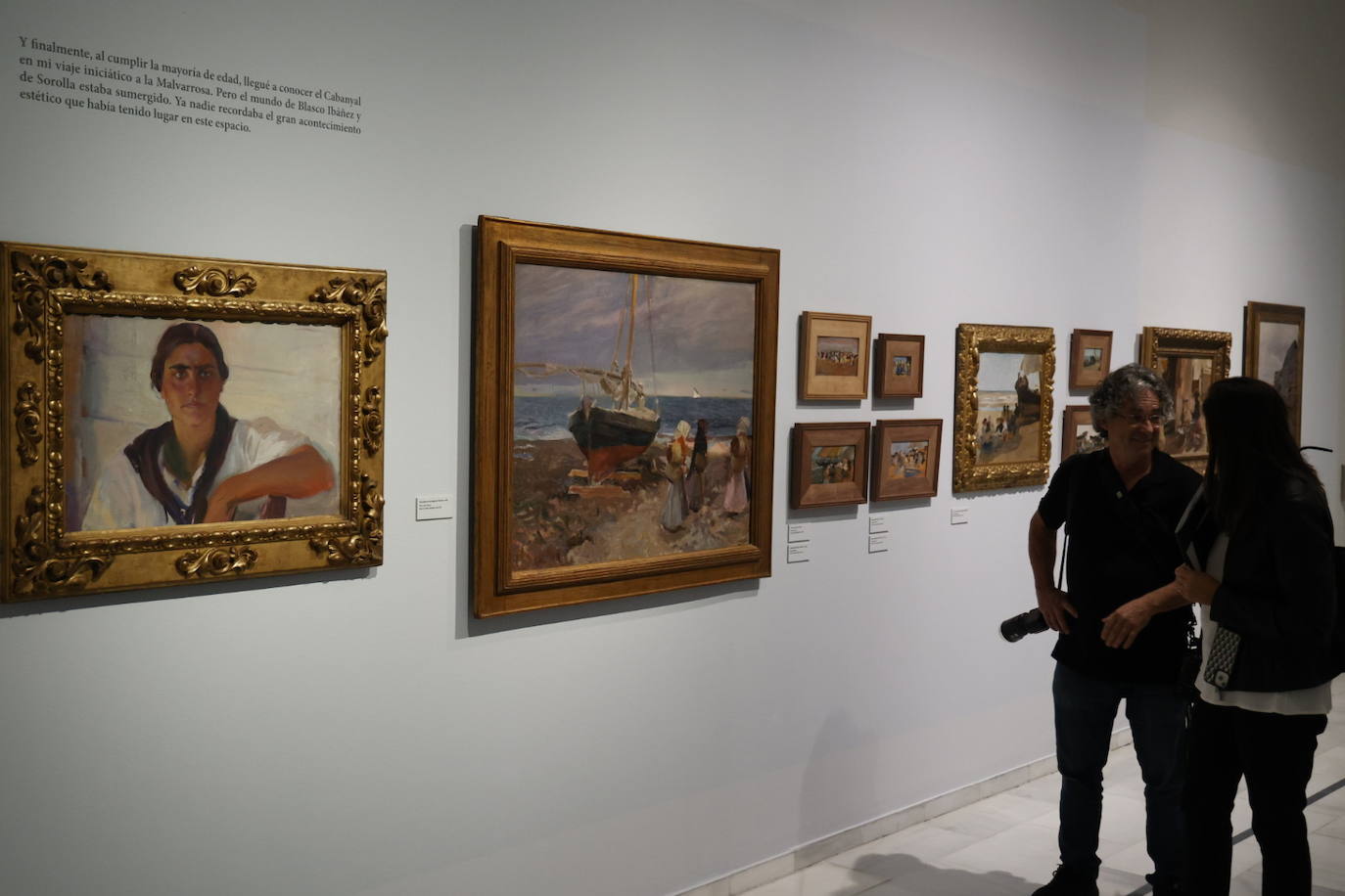 Fotos de la exposición &#039;En el mar de Sorolla con Manuel Vicent&#039;