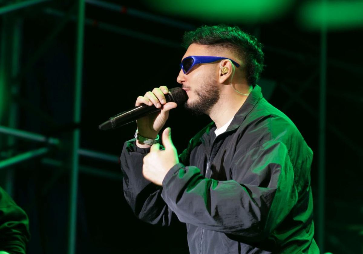 Omar Montes, en un concierto este verano en Valladolid.