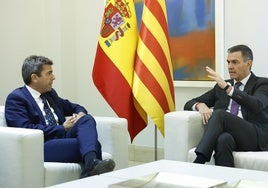 Fotos de la reunión de Mazón y Sánchez en Moncloa