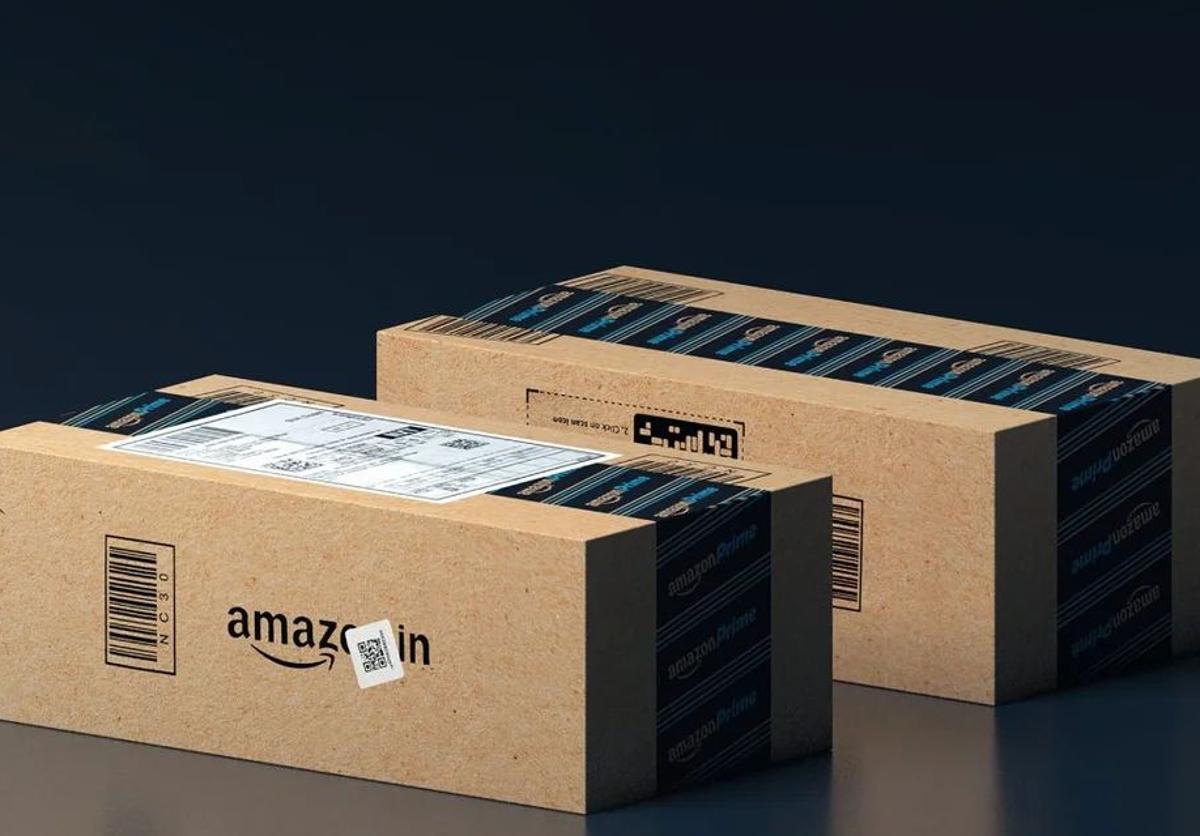 Cajas de Amazon en una imagen de archivo.