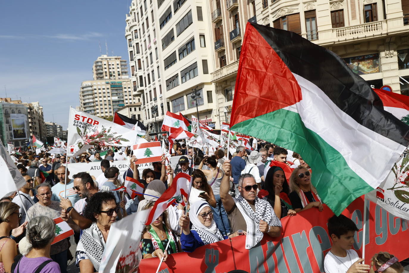 FOTOS | Manifestación por Palestina en Valencia