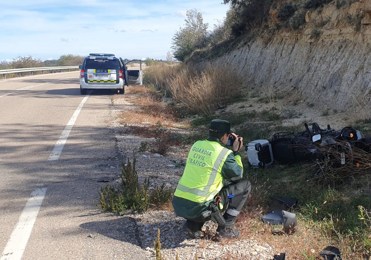 Un vecino de Vallada muere en un accidente de moto