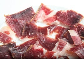 Jamón serrano en una imagen de archivo.