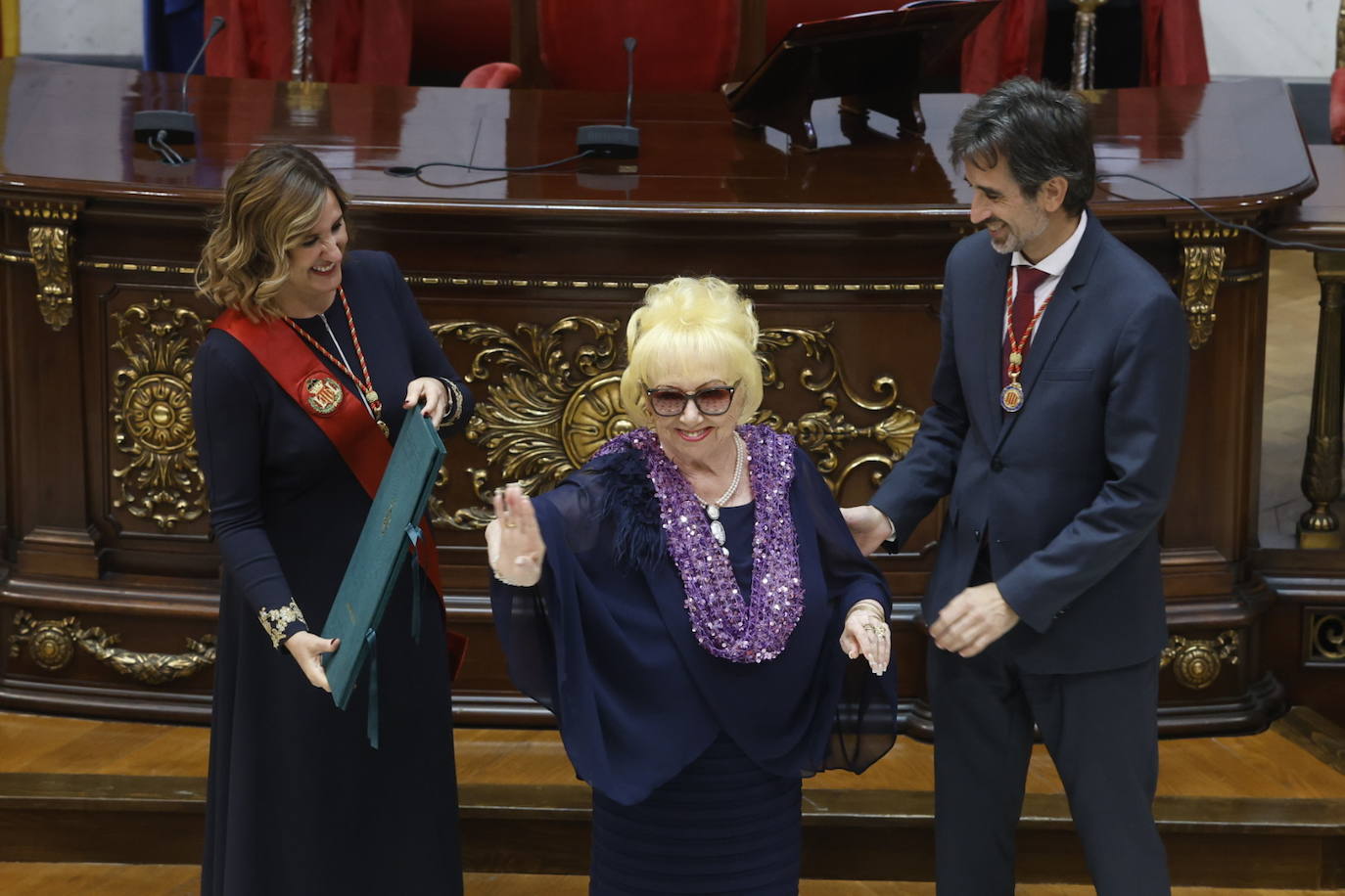 Fotos del acto de entrega de distinciones del Ayuntamiento de Valencia por el 9 d&#039;Octubre