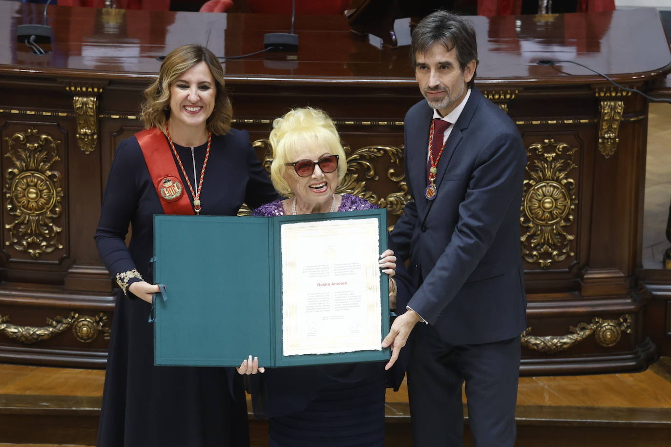 Fotos del acto de entrega de distinciones del Ayuntamiento de Valencia por el 9 d&#039;Octubre