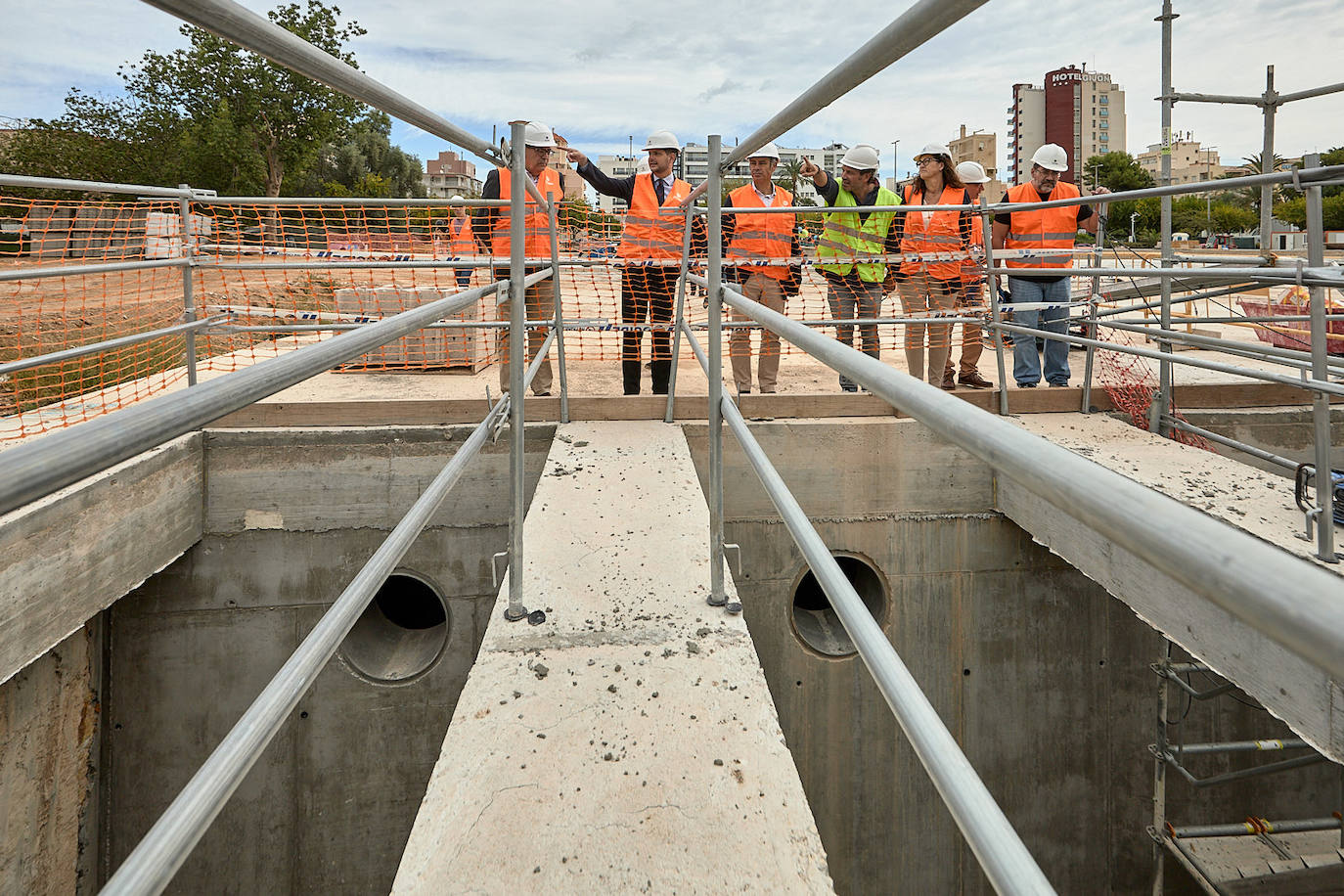 Visita a las obras que ha tenido lugar este martes.