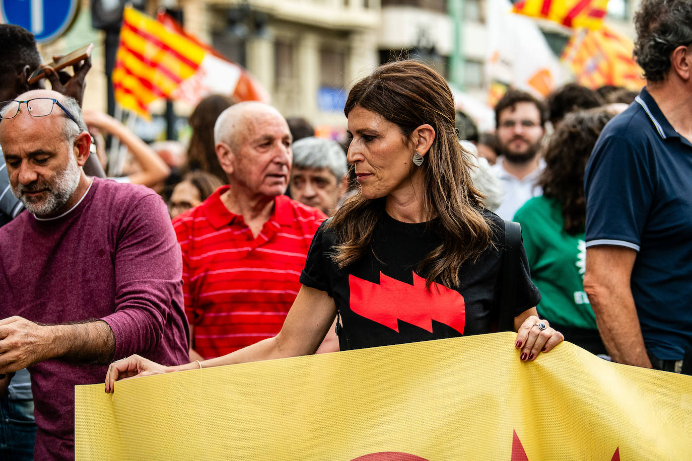 Fotos de la manifestación nacionalista en Valencia con el respaldo de Lluís Llach