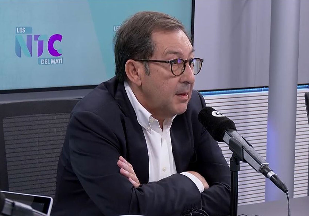 El director general de Cultura, Miquel Nadal, este viernes durante una entrevista en 'Les notícies del matí de À Punt'.