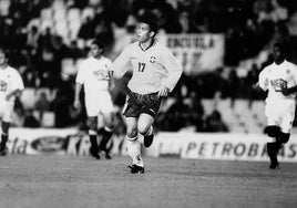 Ronaldo Nazario, en Mestalla, en el amistoso de 1995.