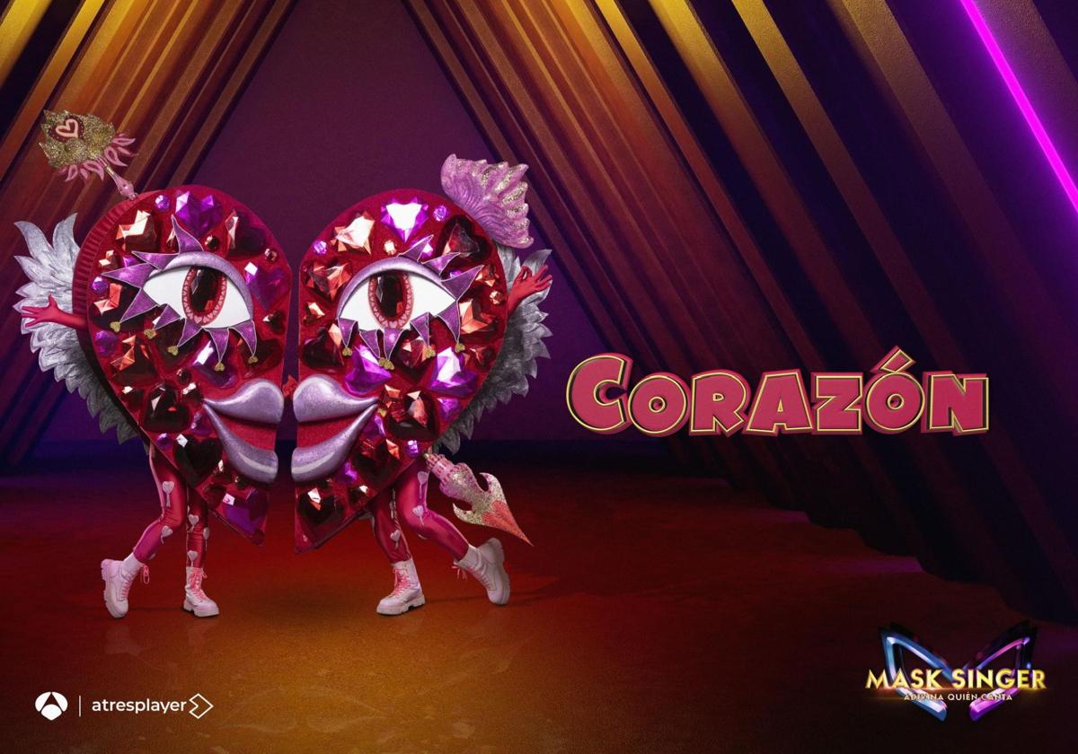 Corazón, la máscara doble de Mask Singer