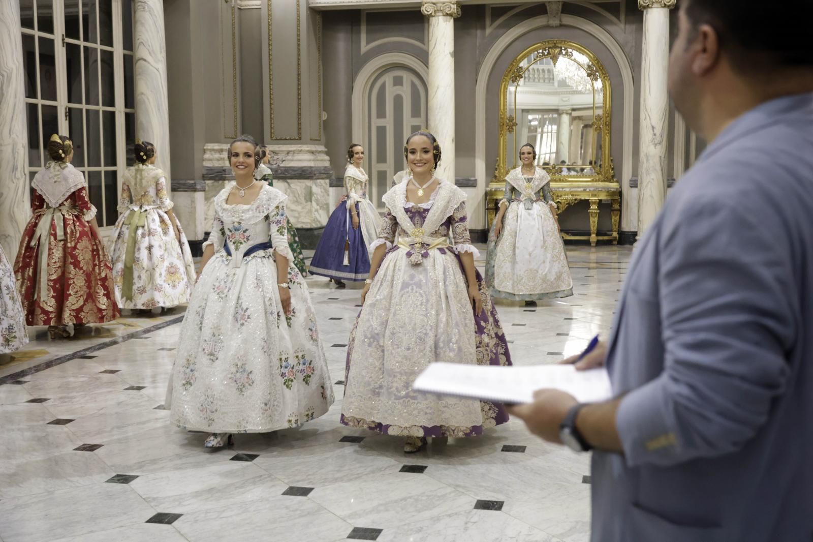 Así ha sido el ensayo de la proclamación de las candidatas a falleras mayores de 2025