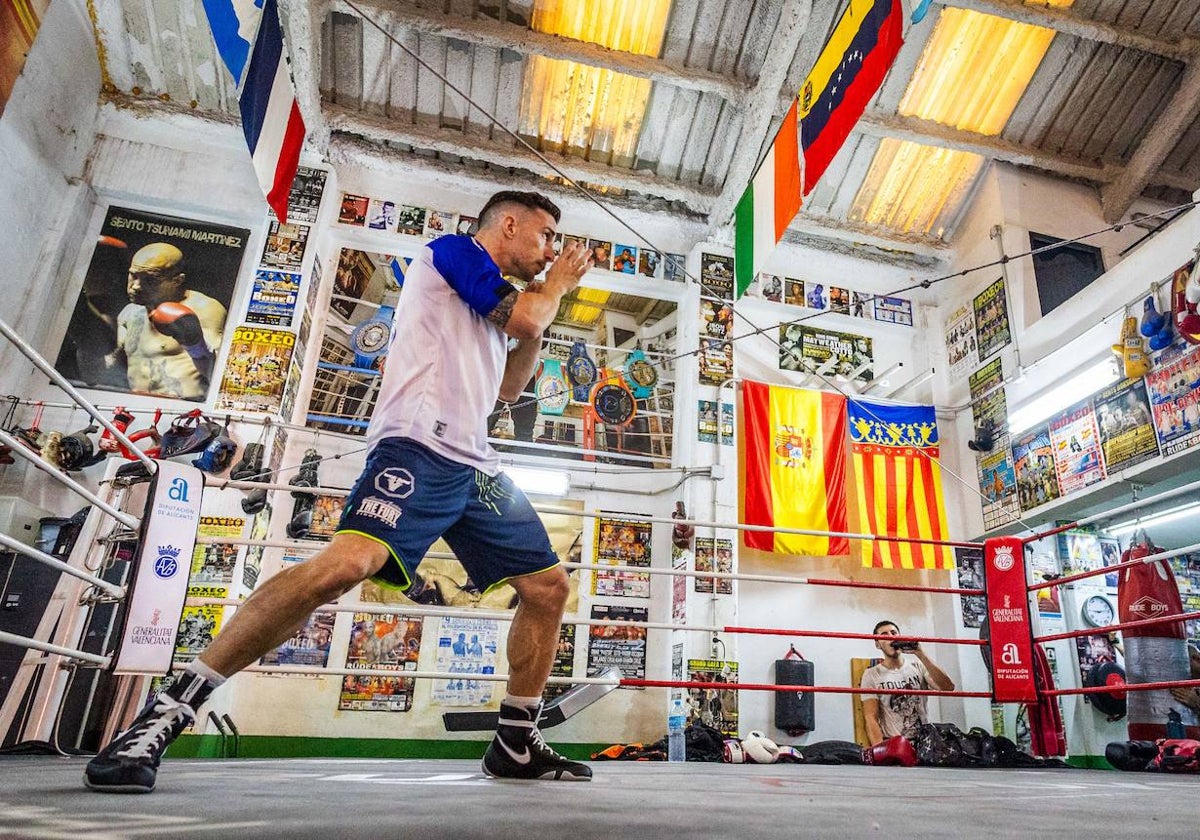 Jairo Noriega, la semana pasada en el club de boxeo San Cristóbal.