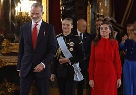 Fotos de la recepción de los reyes de España con motivo del Día de la Fiesta Nacional