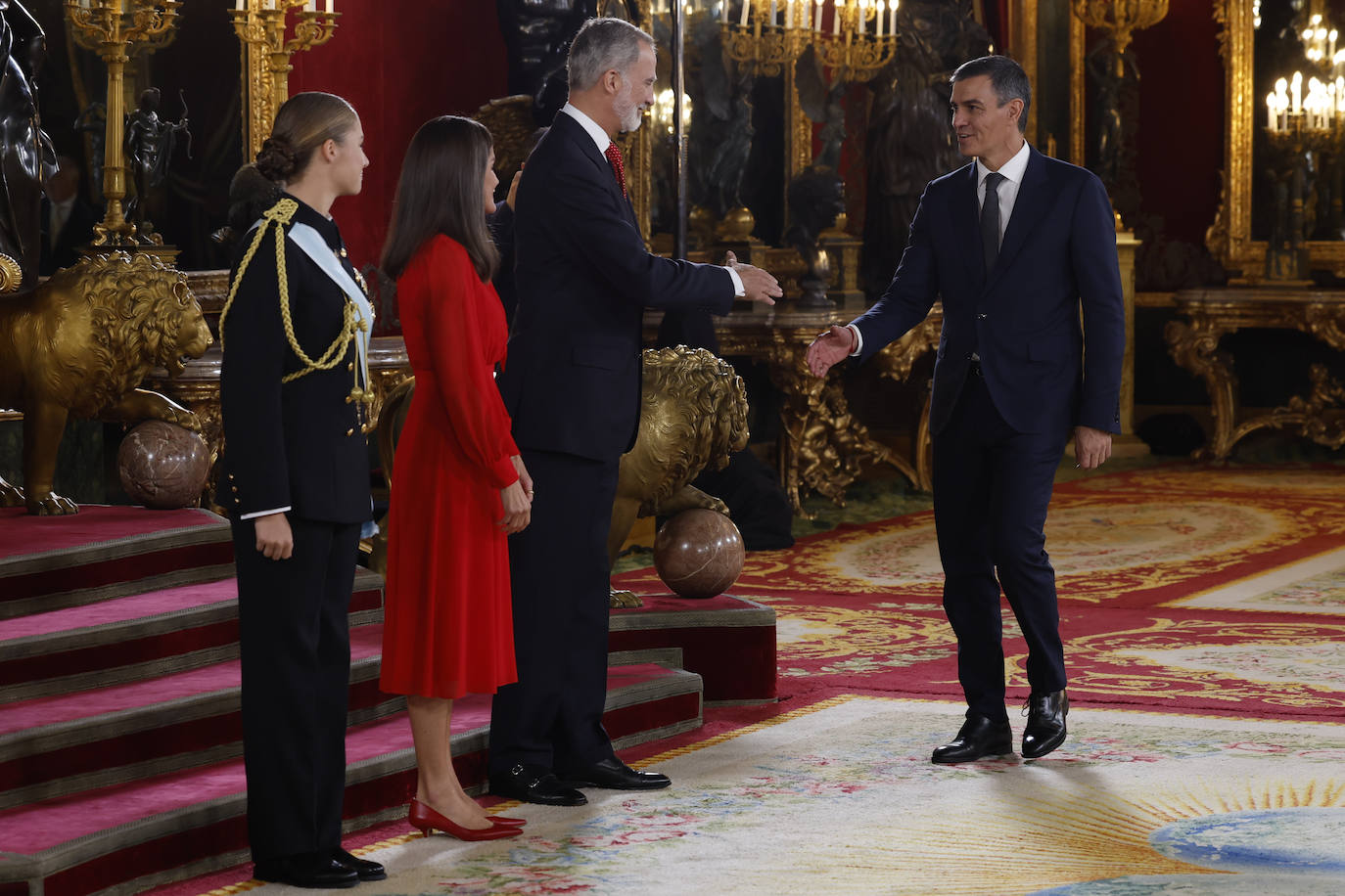 Fotos de la recepción de los reyes de España con motivo del Día de la Fiesta Nacional