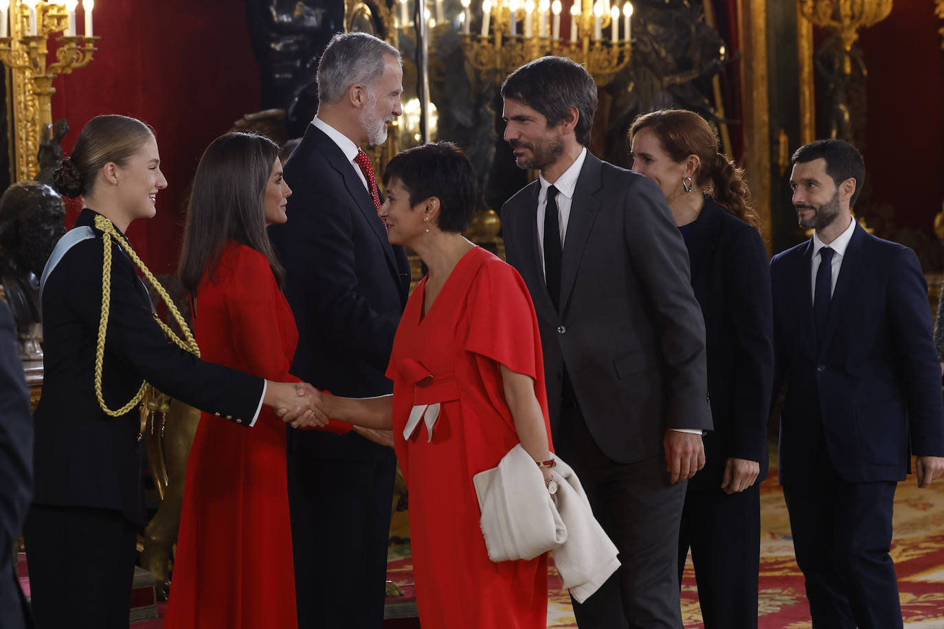 Fotos de la recepción de los reyes de España con motivo del Día de la Fiesta Nacional