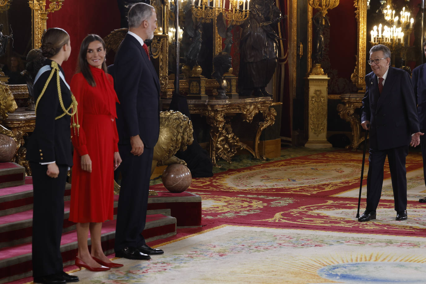 Fotos de la recepción de los reyes de España con motivo del Día de la Fiesta Nacional